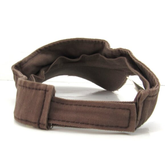 Bass Pro Shop Embroider Logo Women's Brown & Pink Adjustable Strap Back Visor - Picture 6 of 7